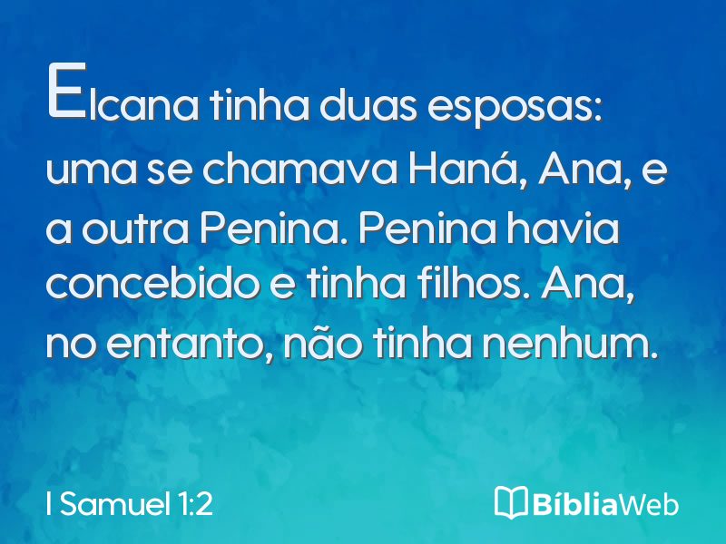 I Samuel 1:2 em imagem para compartilhar