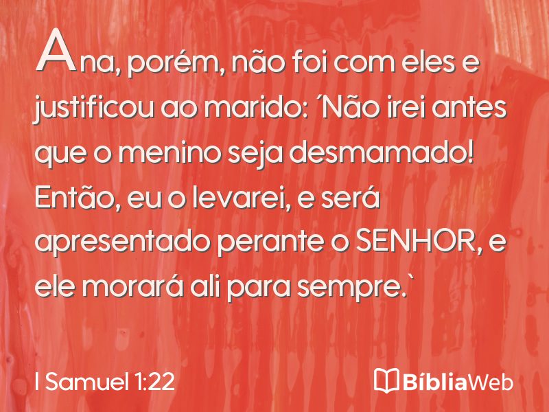 I Samuel 1:22 em imagem para compartilhar