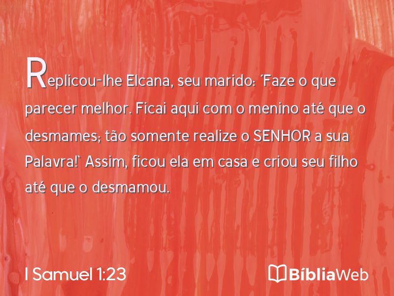 I Samuel 1:23 em imagem para compartilhar