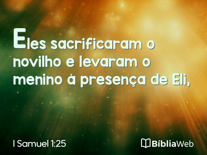 I Samuel 1:25 em imagem para compartilhar