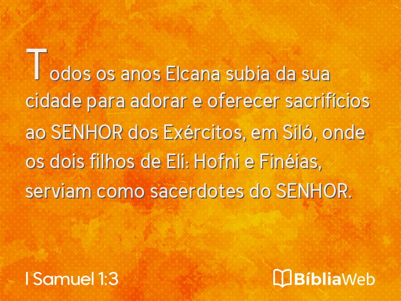 I Samuel 1:3 em imagem para compartilhar