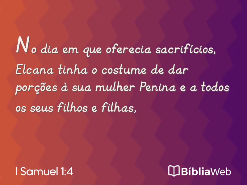 I Samuel 1:4 em imagem para compartilhar
