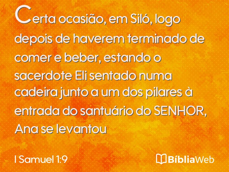 I Samuel 1:9 em imagem para compartilhar