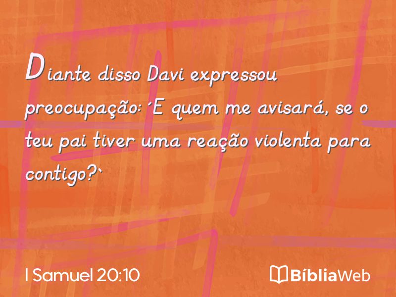 I Samuel 20:10 em imagem para compartilhar
