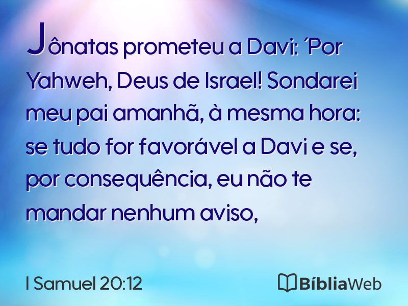 I Samuel 20:12 em imagem para compartilhar