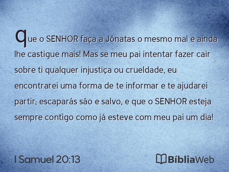 I Samuel 20:13 em imagem para compartilhar