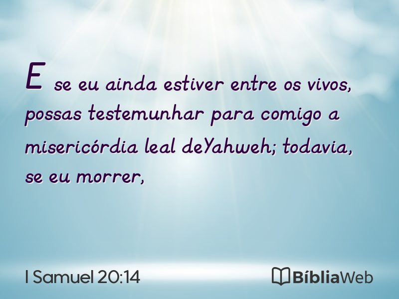 I Samuel 20:14 em imagem para compartilhar