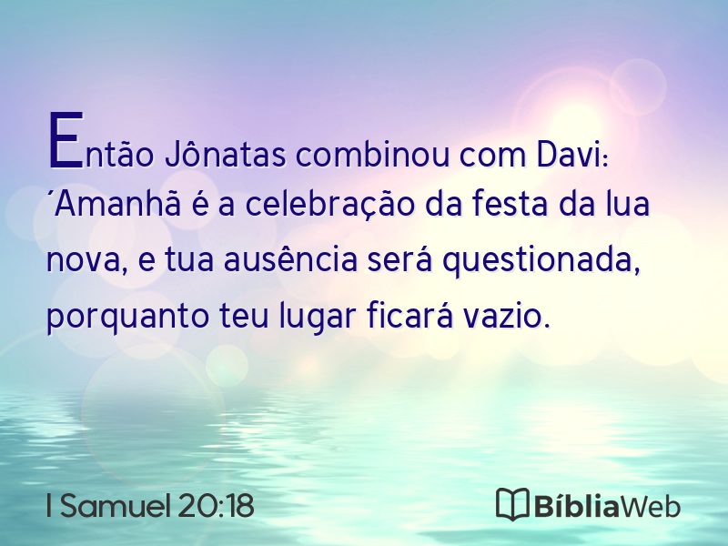 I Samuel 20:18 em imagem para compartilhar