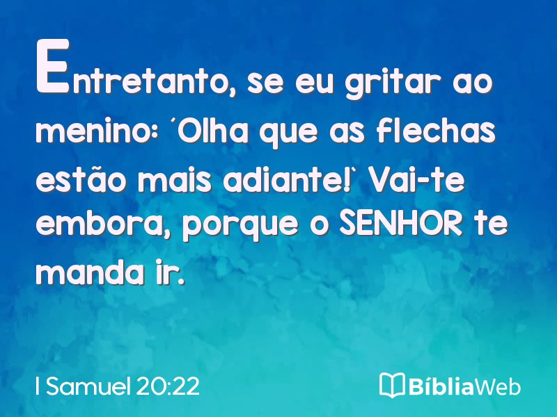 I Samuel 20:22 em imagem para compartilhar