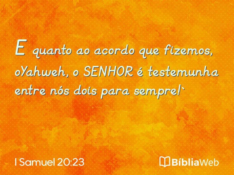 I Samuel 20:23 em imagem para compartilhar