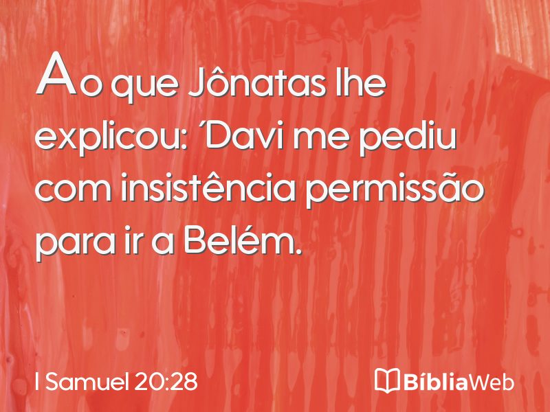 I Samuel 20:28 em imagem para compartilhar