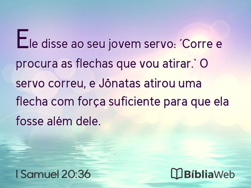 I Samuel 20:36 em imagem para compartilhar