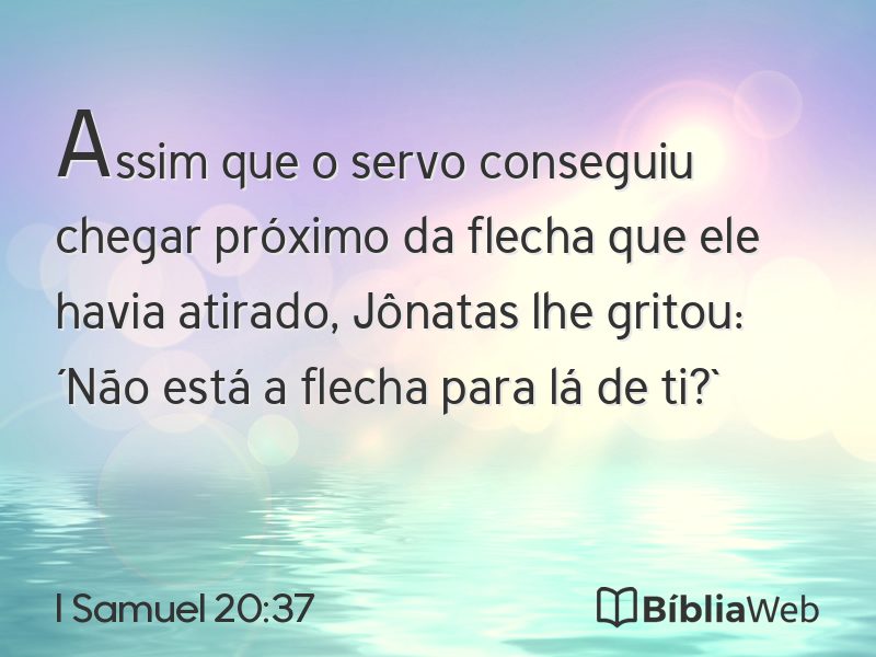 I Samuel 20:37 em imagem para compartilhar