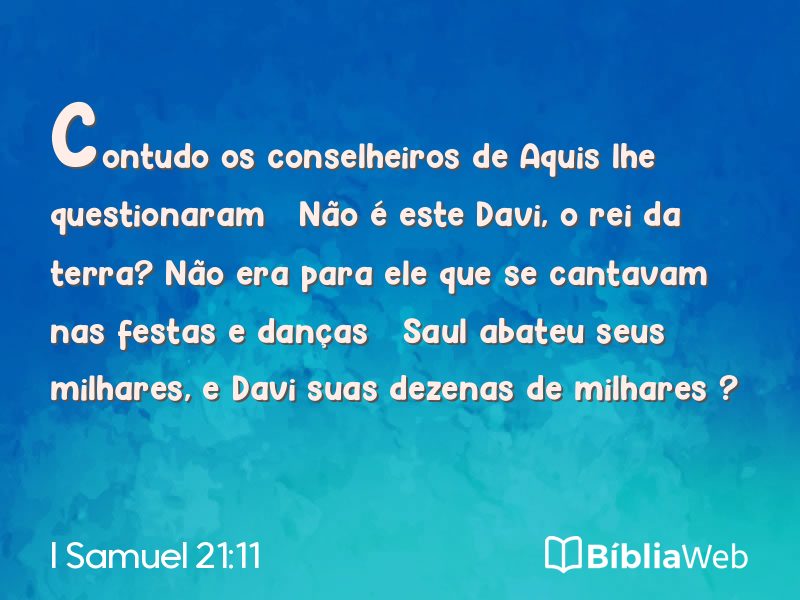 I Samuel 21:11 em imagem para compartilhar