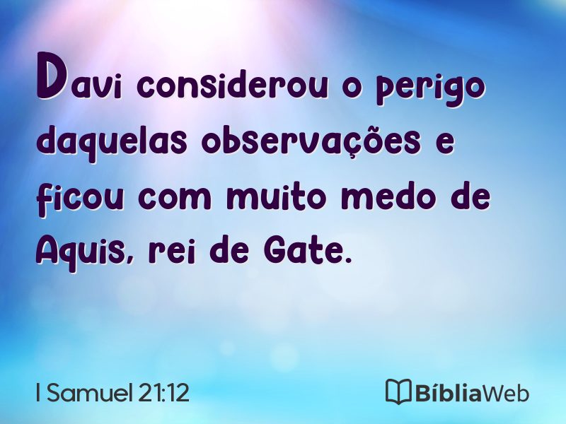 I Samuel 21:12 em imagem para compartilhar