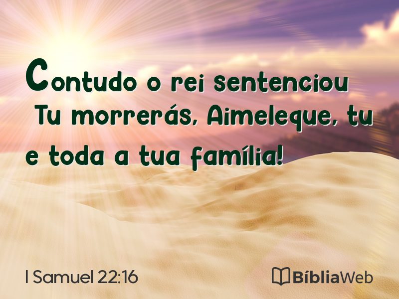 I Samuel 22:16 em imagem para compartilhar