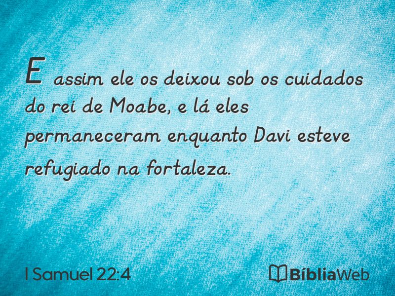 I Samuel 22:4 em imagem para compartilhar