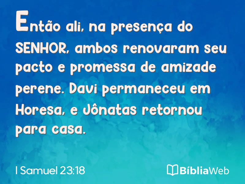 I Samuel 23:18 em imagem para compartilhar