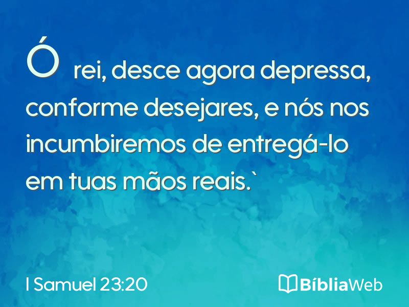 I Samuel 23:20 em imagem para compartilhar