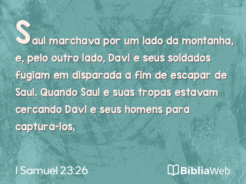 I Samuel 23:26 em imagem para compartilhar