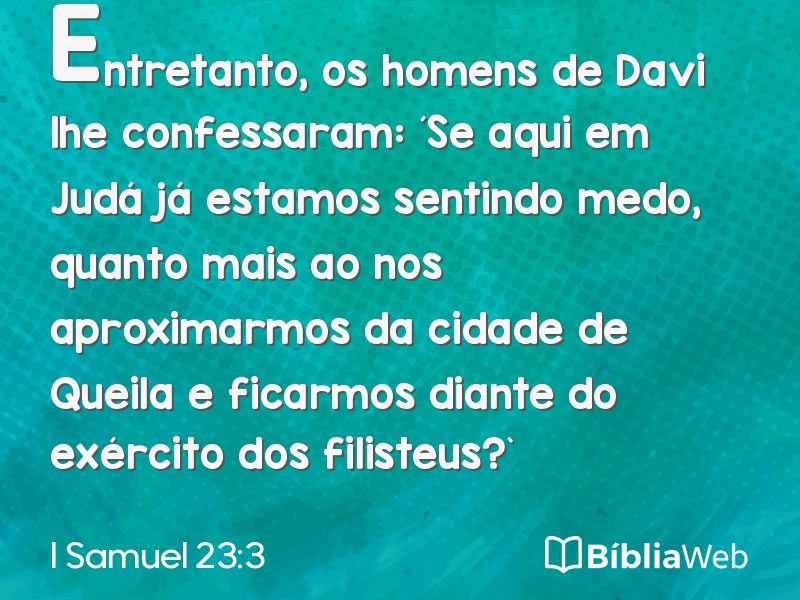 I Samuel 23:3 em imagem para compartilhar