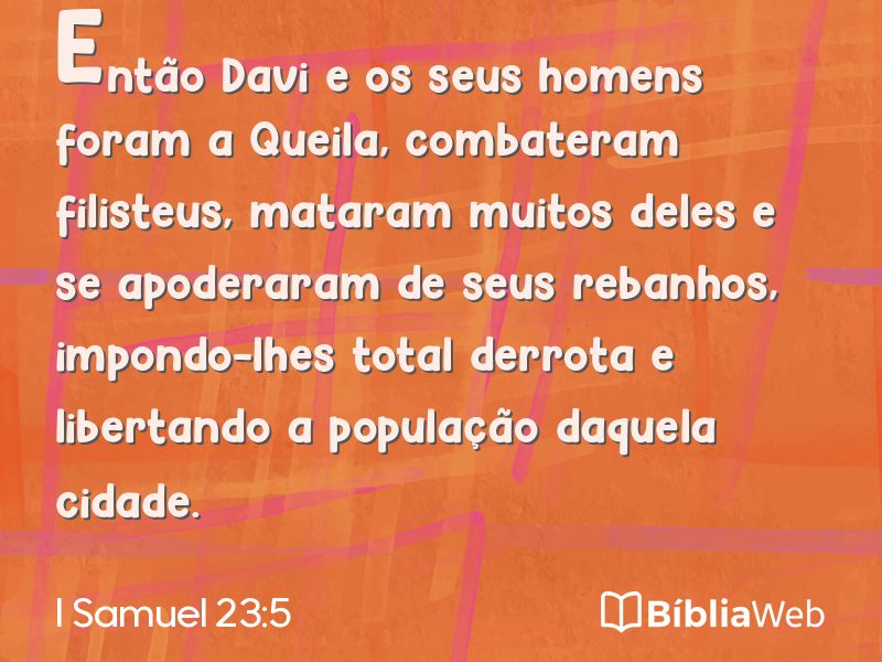 I Samuel 23:5 em imagem para compartilhar