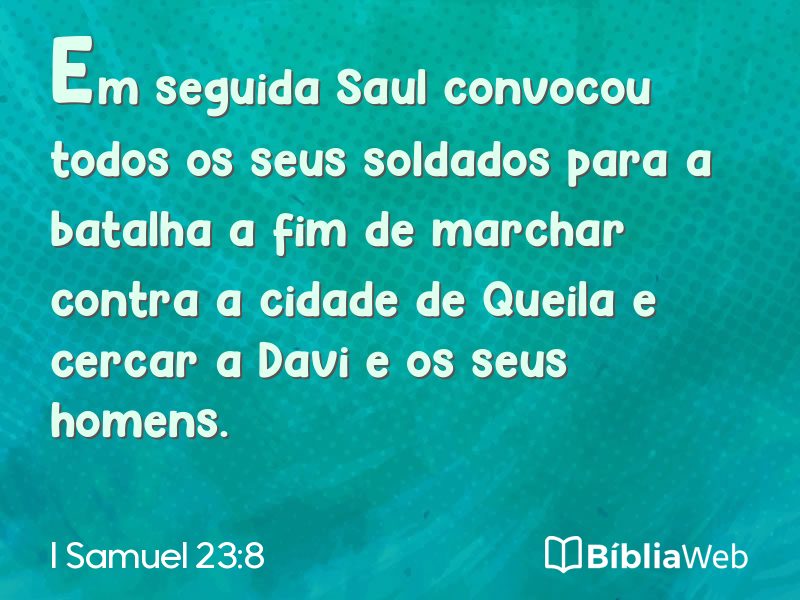 I Samuel 23:8 em imagem para compartilhar