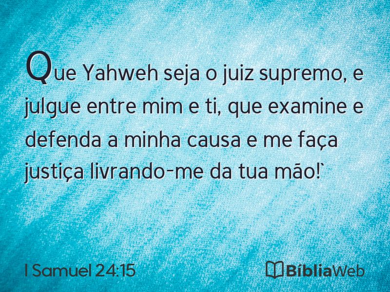 I Samuel 24:15 em imagem para compartilhar