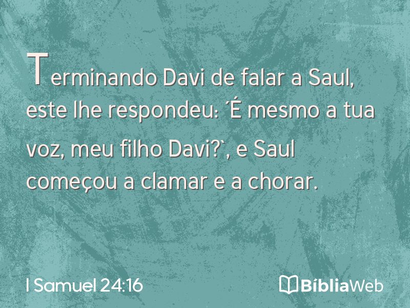 I Samuel 24:16 em imagem para compartilhar