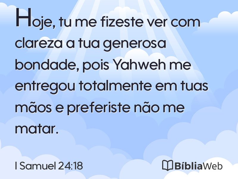 I Samuel 24:18 em imagem para compartilhar