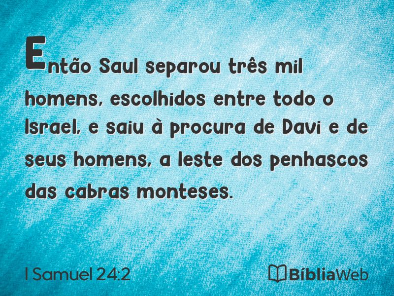 I Samuel 24:2 em imagem para compartilhar