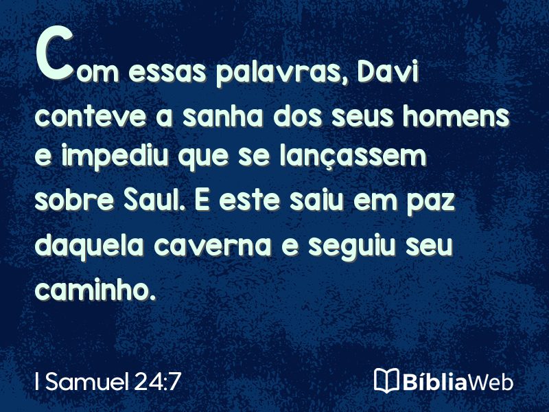 I Samuel 24:7 em imagem para compartilhar