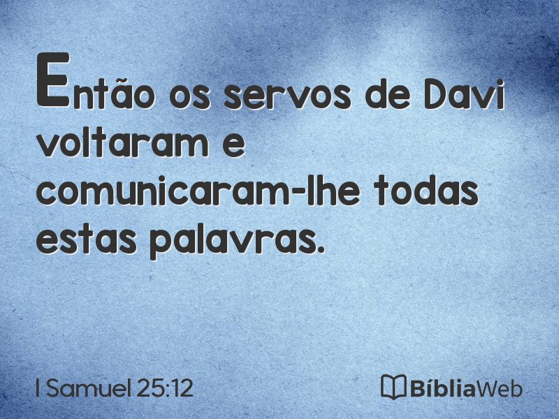 I Samuel 25:12 em imagem para compartilhar
