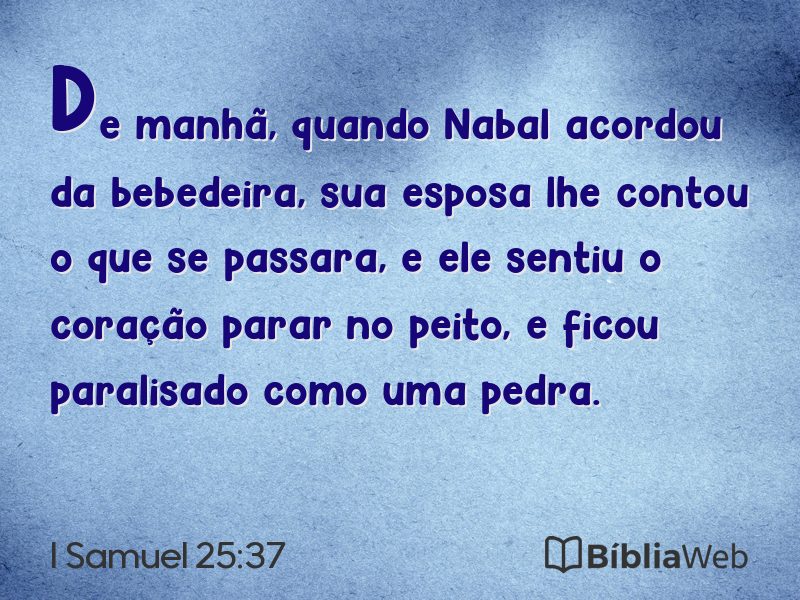 I Samuel 25:37 em imagem para compartilhar