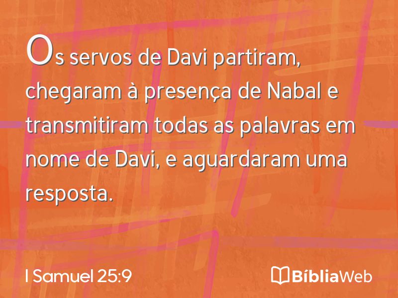 I Samuel 25:9 em imagem para compartilhar