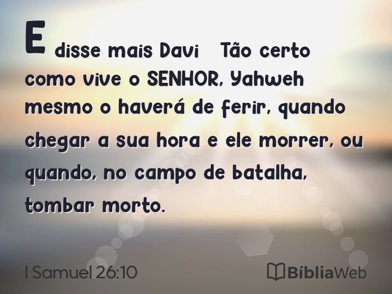 I Samuel 26:10 em imagem para compartilhar