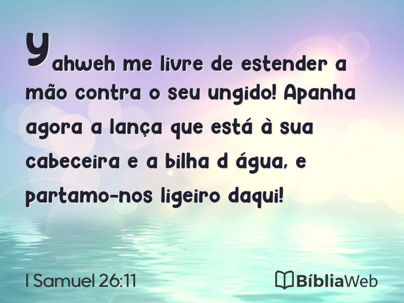 I Samuel 26:11 em imagem para compartilhar