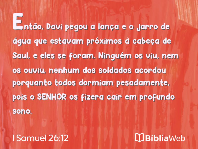 I Samuel 26:12 em imagem para compartilhar