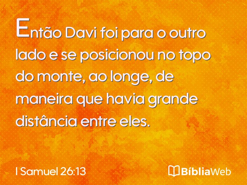 I Samuel 26:13 em imagem para compartilhar