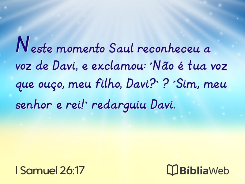 I Samuel 26:17 em imagem para compartilhar