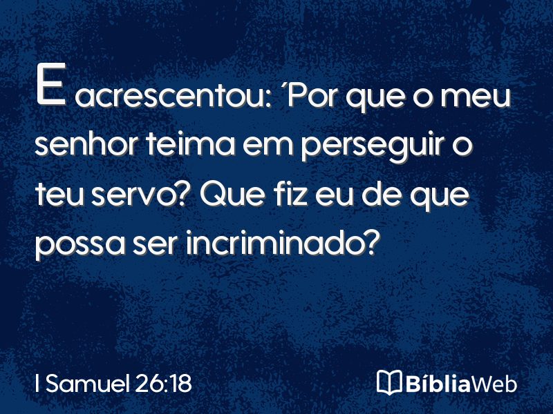 I Samuel 26:18 em imagem para compartilhar