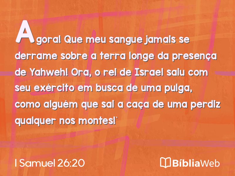 I Samuel 26:20 em imagem para compartilhar