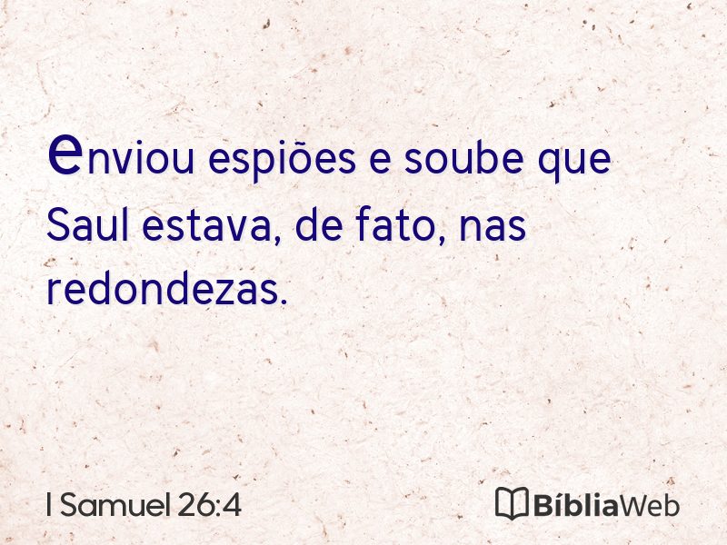 I Samuel 26:4 em imagem para compartilhar
