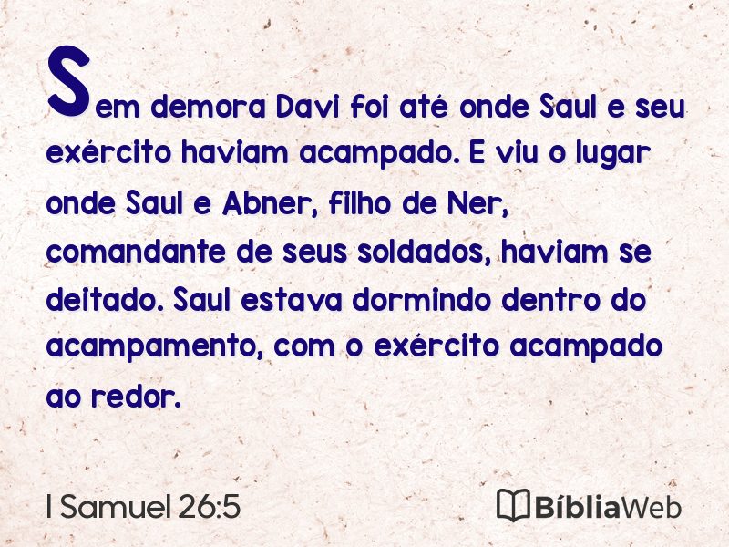 I Samuel 26:5 em imagem para compartilhar