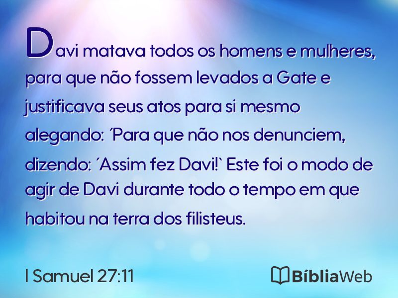 I Samuel 27:11 em imagem para compartilhar