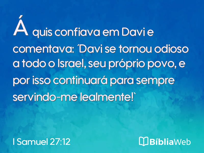I Samuel 27:12 em imagem para compartilhar