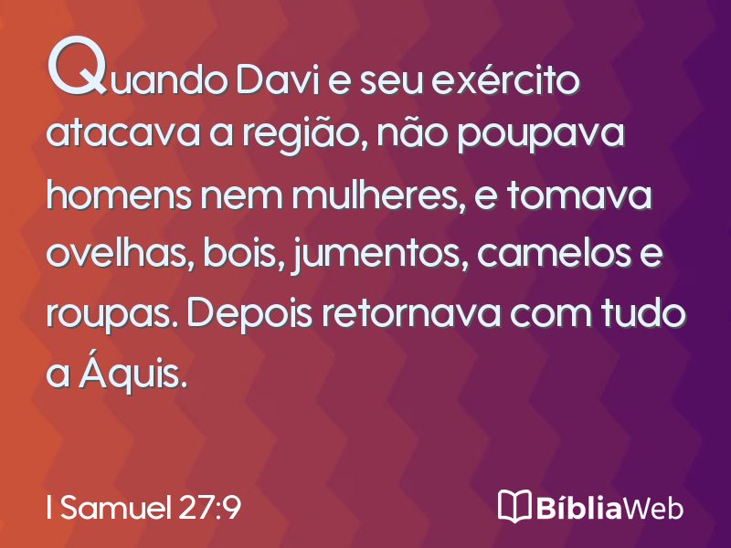 I Samuel 27:9 em imagem para compartilhar