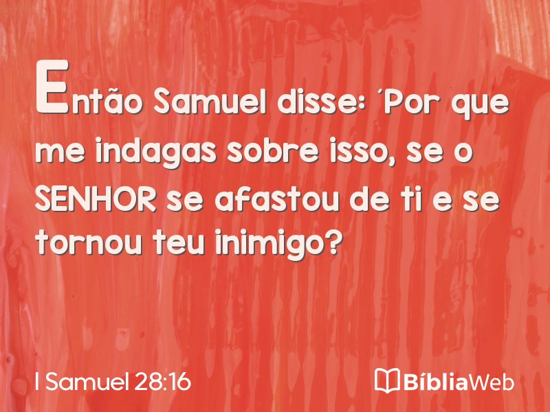 I Samuel 28:16 em imagem para compartilhar