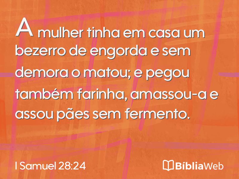 I Samuel 28:24 em imagem para compartilhar