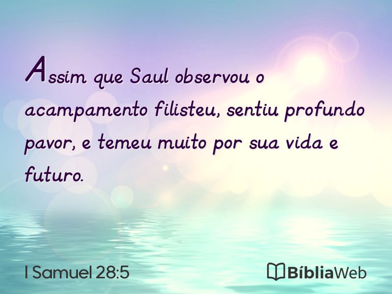 I Samuel 28:5 em imagem para compartilhar